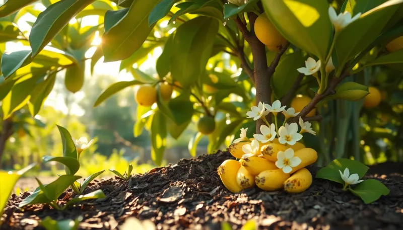 Citrus limon : booster la floraison avec des peaux de banane pour des fruits en abondance
