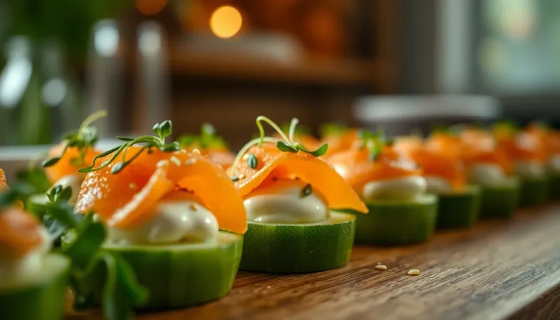 Concombre farci au fromage frais : l'apéro léger qui remplace les plateaux japonais