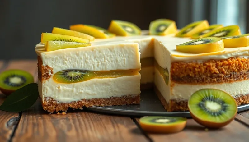 Dessert au kiwi sans cuisson : la recette facile de cheesecake à la vanille