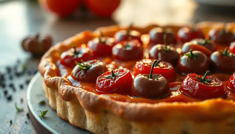 Tarte aux tomates cerises caramélisées : la recette d’avril qui impressionne à chaque bouchée